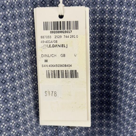 BRAX FEEL GOOD DANIEL‎ HI-FLEX MODERN FIT BUTTON UP SHIRT BLUE NWT MEN'S M 39/40 - Picture 10 of 15